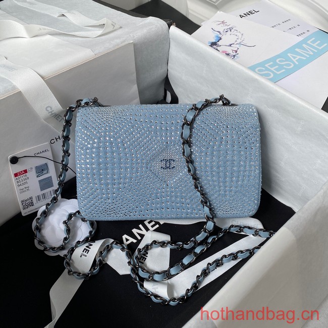 Chanel SMALL FLAP BAG A01116 LIGHT BLUE