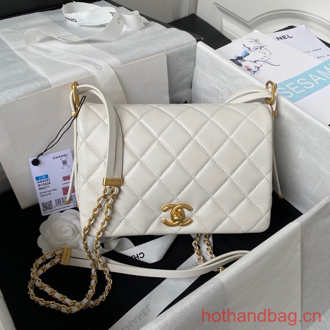 Chanel SMALL FLAP BAG AS4353 WHITE