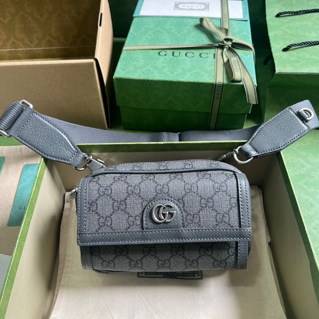 GUCCI GG SHOULDER BAG 574888 Gray