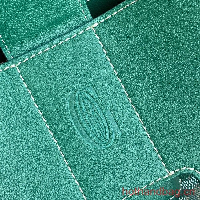 Goyard Calfskin Leather Tote Bag 20300 green