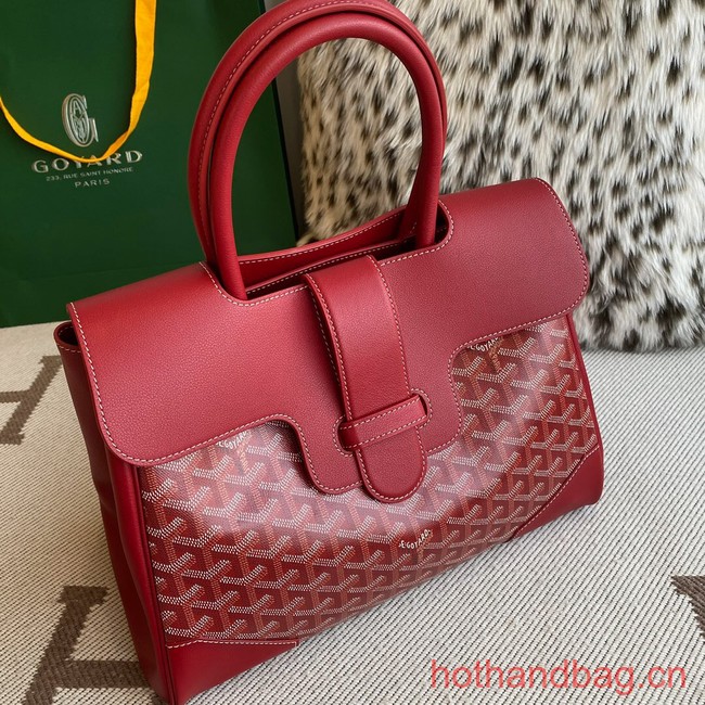 Goyard Calfskin Leather Tote Bag 20300 red