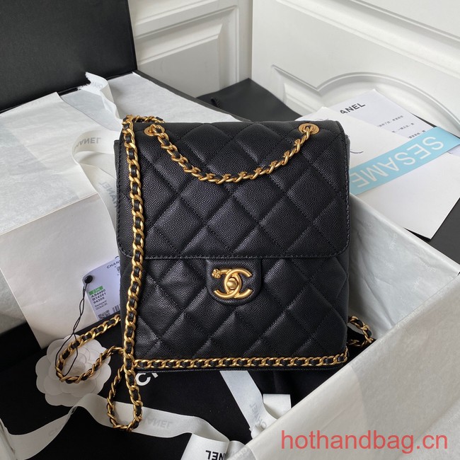 Chanel SMALL BACKPACK AS4490 black