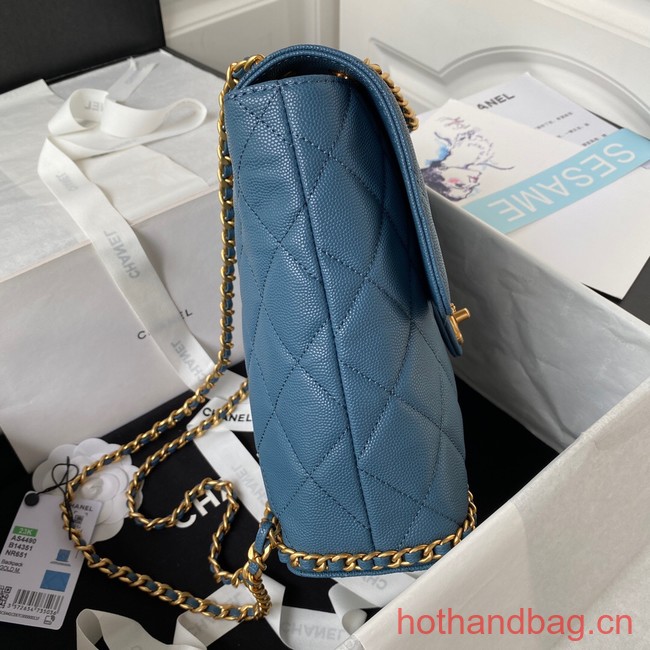 Chanel SMALL BACKPACK AS4490 blue