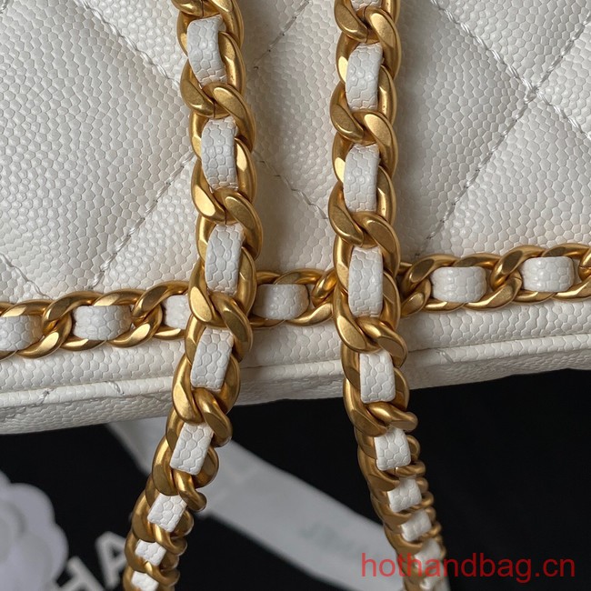 Chanel SMALL FLAP BAG AS4489 white