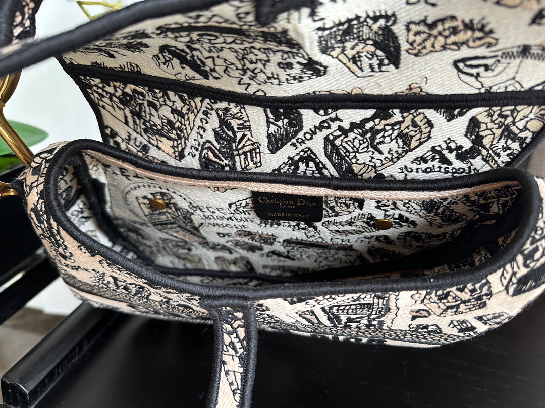 Dior SADDLE BAG Embroidery M0446C-1