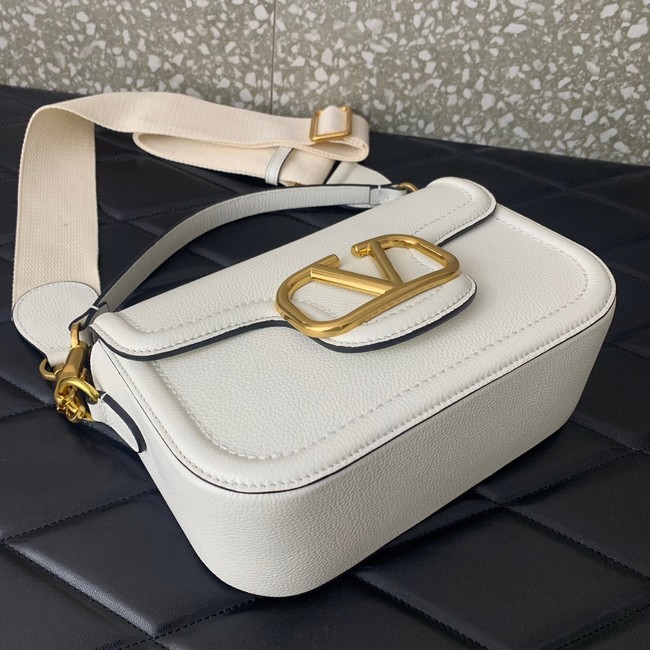 VALENTINO Loco calfskin leather bag B0M98 white