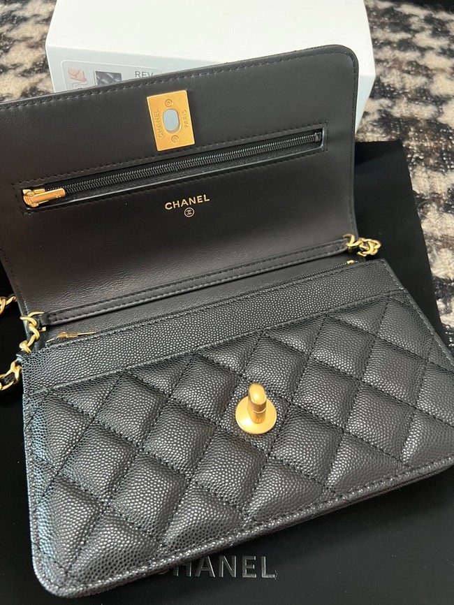 Chanel WALLET ON CHAIN AP3580 Black