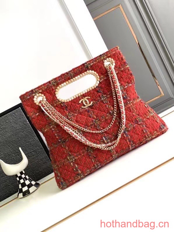 Chanel CLASSIC HANDBAG AS4222 red