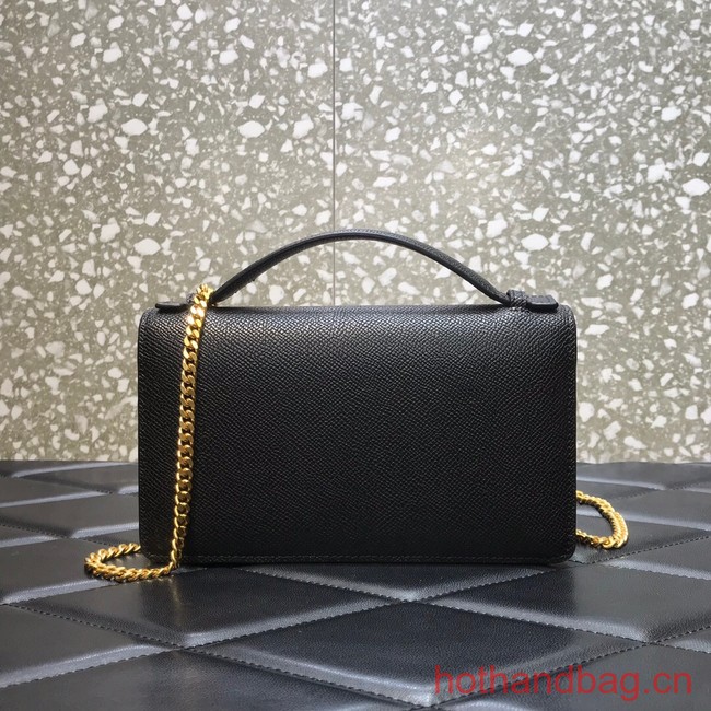 VALENTINO grain calfskin leather bag 0688 black