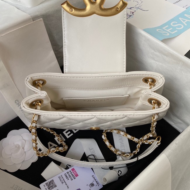 Chanel SMALL MESSENGER BAG AS4609 white