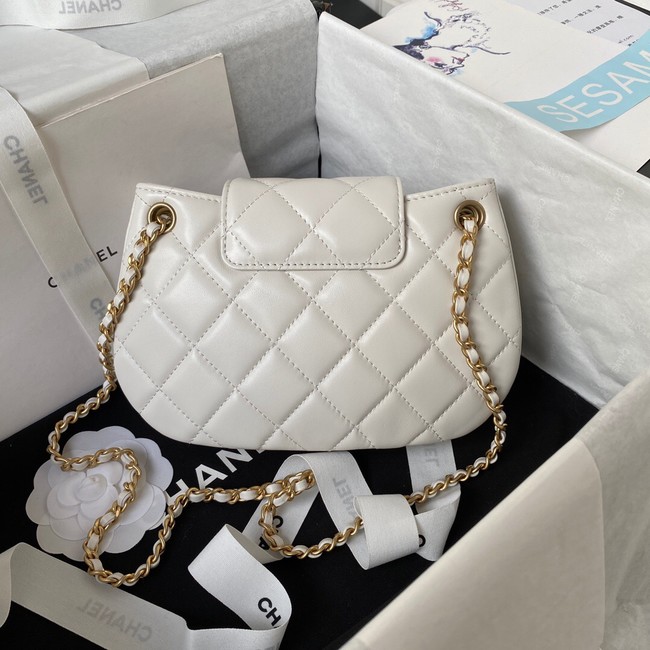 Chanel SMALL MESSENGER BAG AS4609 white