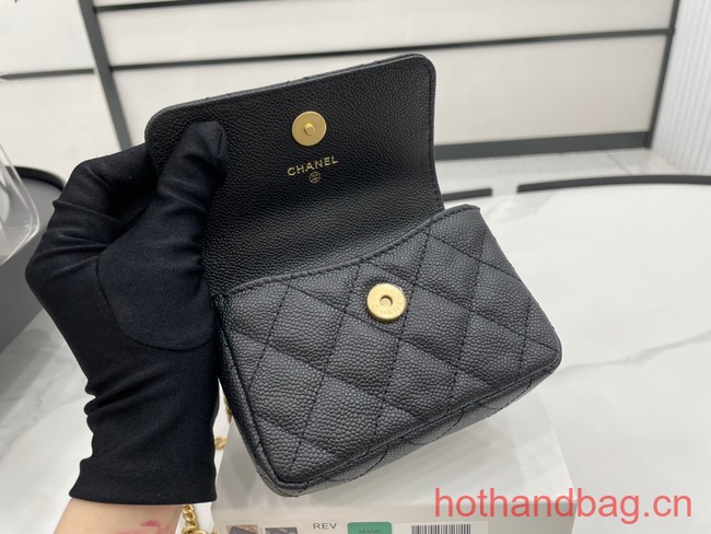 Chanel NANO CLUTCH WITH CHAIN A68128 black