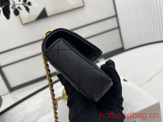 Chanel NANO CLUTCH WITH CHAIN A68128 black