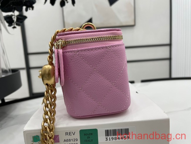 Chanel NANO CLUTCH WITH CHAIN A68129 PINK