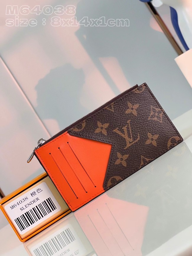 Louis Vuitton Coin Card Holder M82908 orange