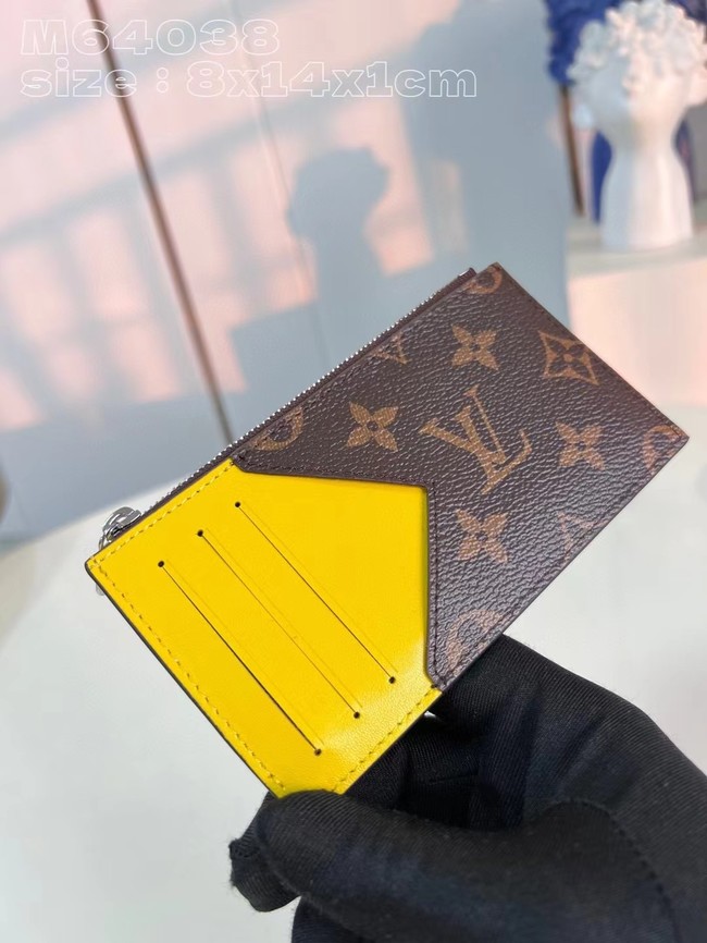 Louis Vuitton Coin Card Holder M82908 yellow