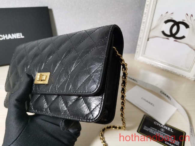 Chanel CLASSIC WALLET ON CHAIN AP0251 Black