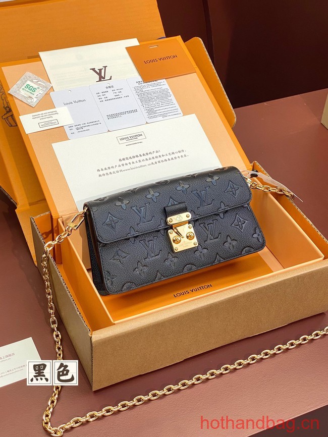 Louis Vuitton Wallet On Chain Metis M82836 black