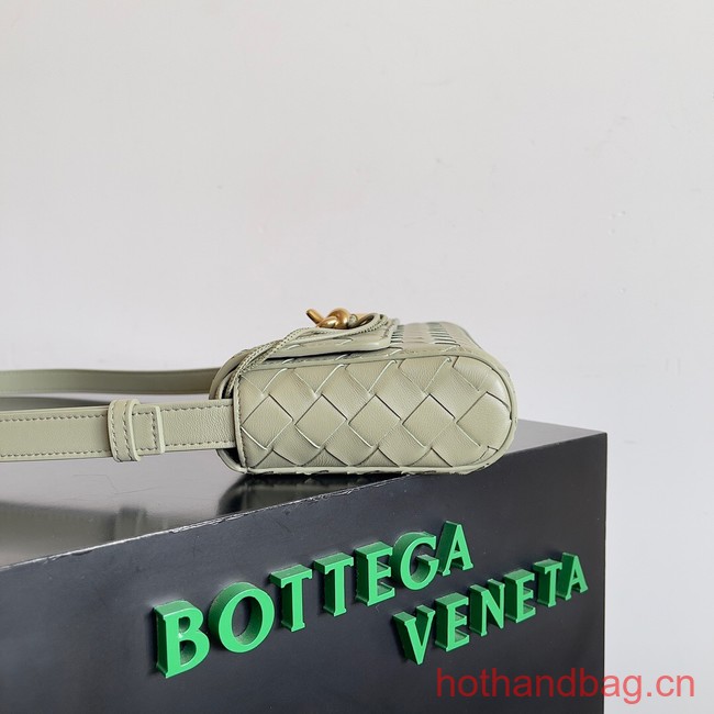 Bottega Veneta Mini Andiamo Cross-Body Bag 755545 light green