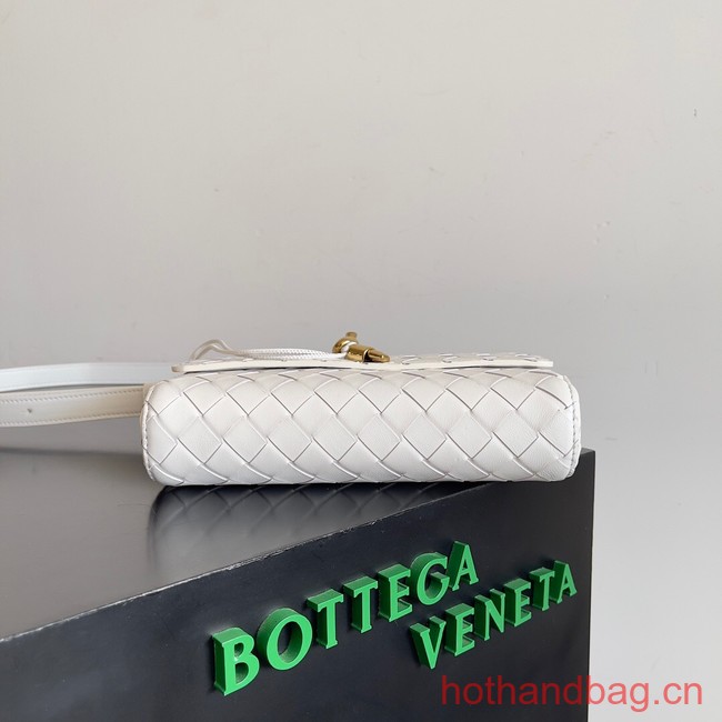 Bottega Veneta Mini Andiamo Cross-Body Bag 755545 white