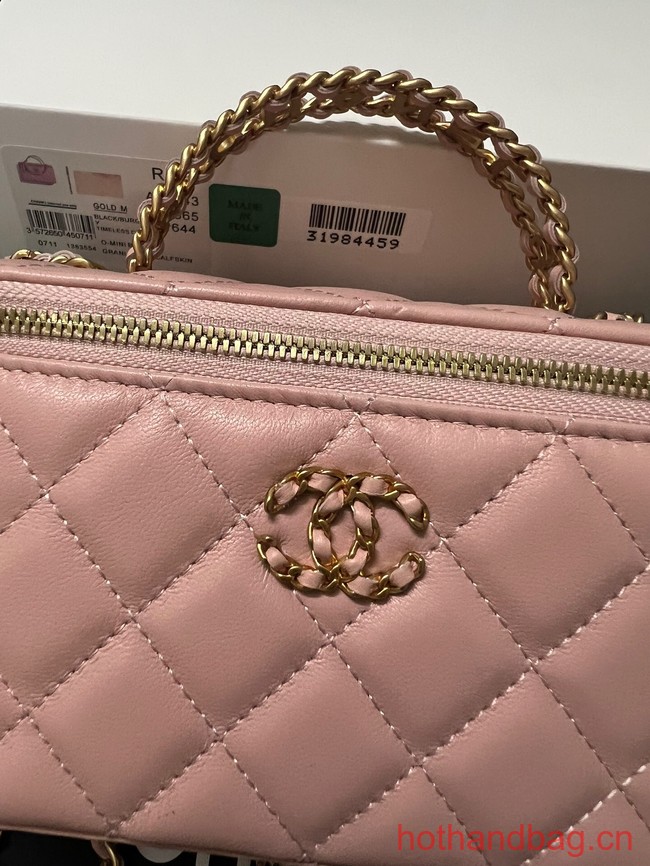 CHANEL CLUTCH WITH CHAIN AP3747 pink