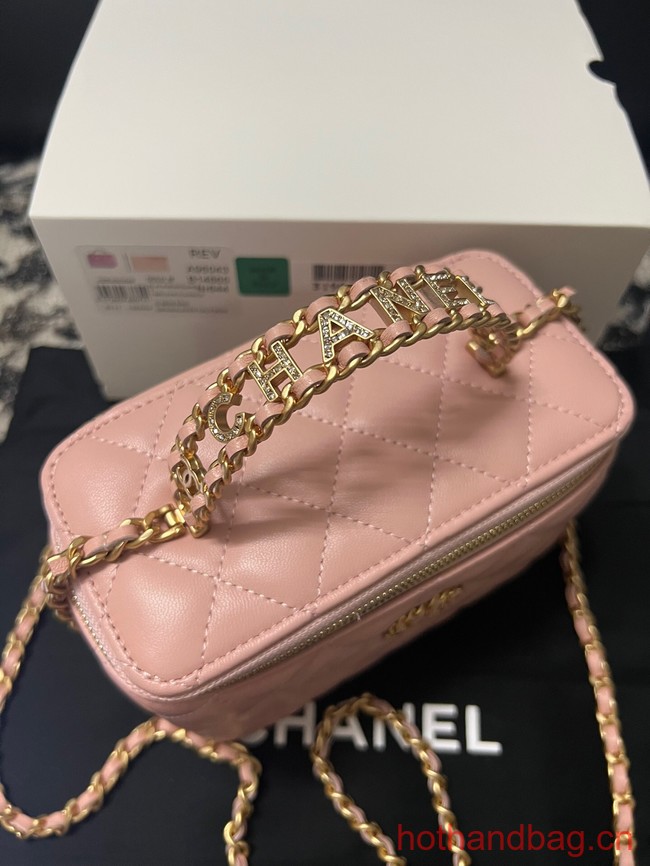 CHANEL CLUTCH WITH CHAIN AP3747 pink