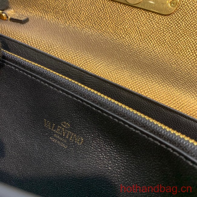 VALENTINO grain calfskin leather bag 0681 gold