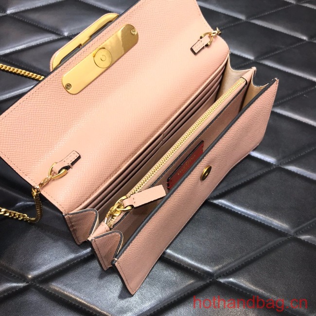 VALENTINO grain calfskin leather bag 0681 pink