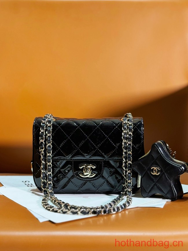 Chanel Mini Flap Bag & Star Coin Bag AS4646 black