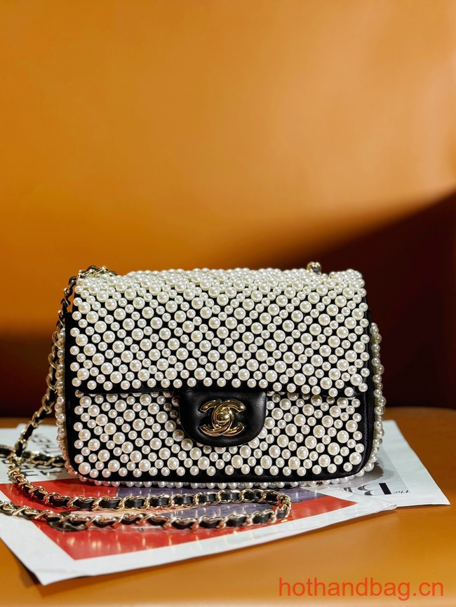 Chanel SMALL FLAP BAG AS3965 Pearls