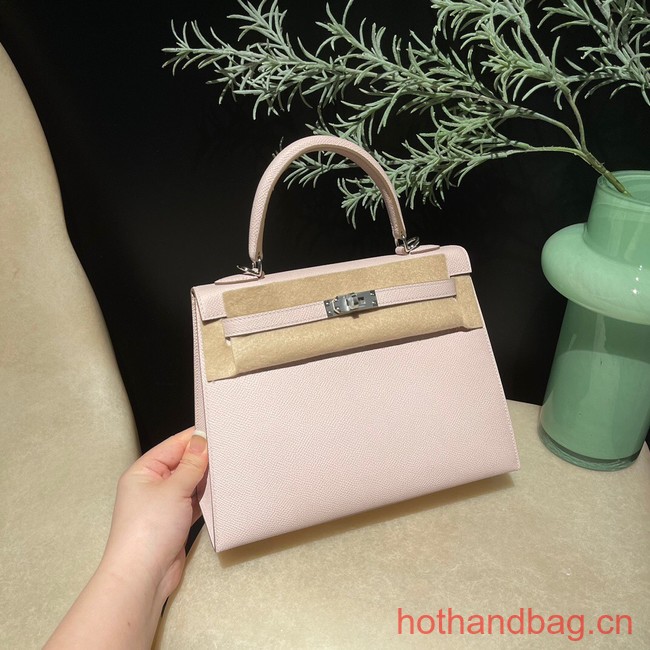 Hermes original Kelly Epsom Leather KL25 light pink