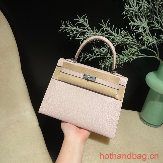 Hermes original Kelly Epsom Leather KL25 light pink