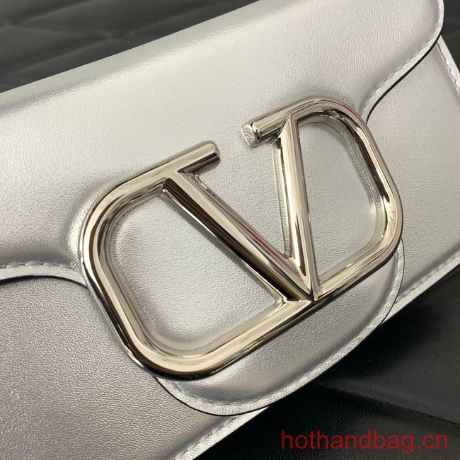 VALENTINO V logo MINI LOCO sheepskin bags B0L97 silver