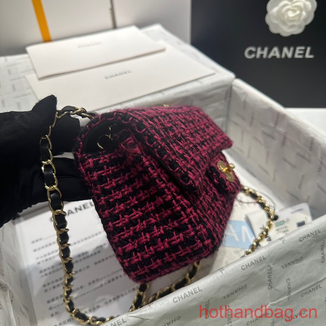 Chanel CLASSIC HANDBAG A01116 red&black