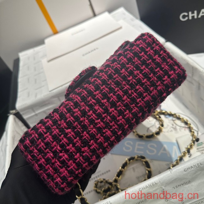 Chanel CLASSIC HANDBAG A01116 red&black