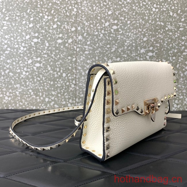 VALENTINO GARAVANI Loco Calf leather bag 0322 White