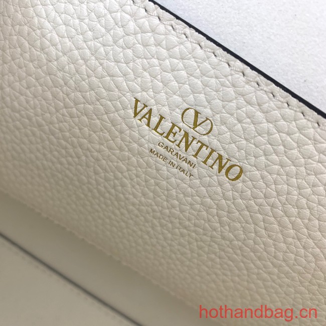 VALENTINO GARAVANI Loco Calf leather bag 0322 White