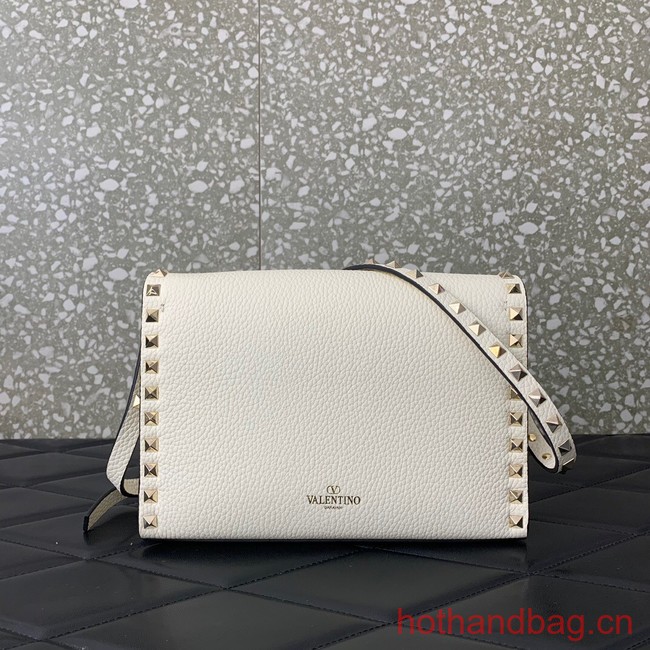 VALENTINO GARAVANI Loco Calf leather bag 0322 White