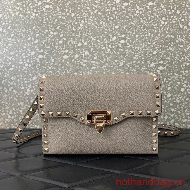 VALENTINO GARAVANI Loco Calf leather bag 0322 gray