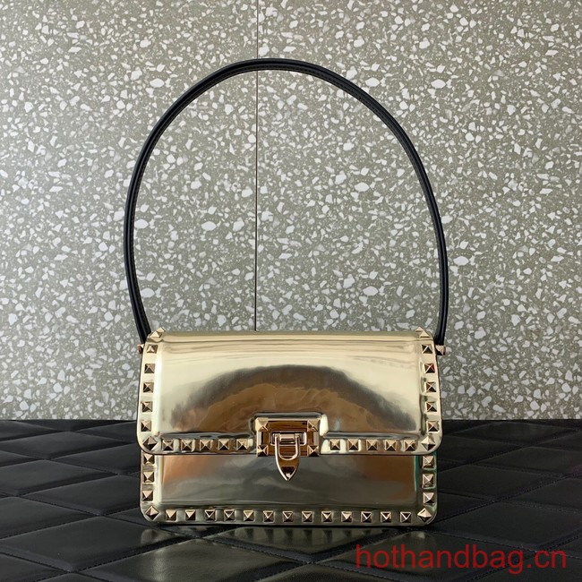 VALENTINO GARAVANI ROCKSTUD23 calfskin bag AZS098 Champagne