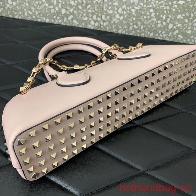 VALENTINO Rockstud calfskin bag KSE0NO light pink