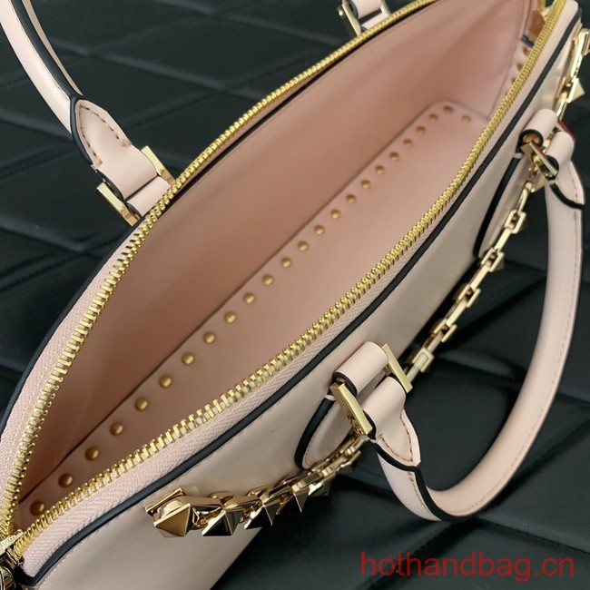 VALENTINO Rockstud calfskin bag KSE0NO light pink