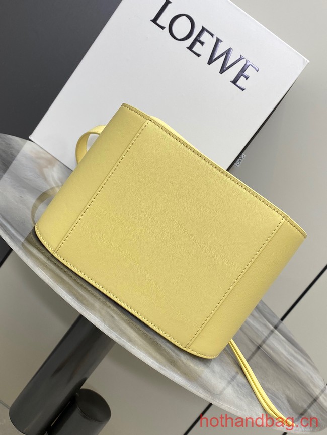 Loewe Classic Satin cow leather Hammock bag 96553 light yellow