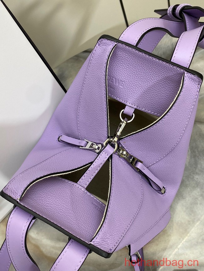 Loewe Classic Satin cow leather Hammock bag 96553 purple