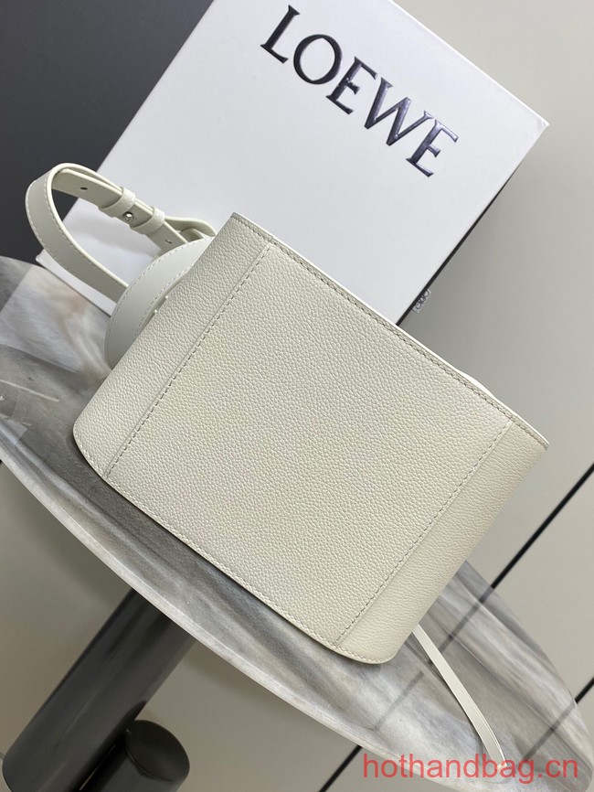 Loewe Classic Soft grain cow leather Hammock bag 46622 white