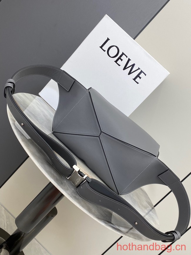 Loewe Small Classic Leather Puzzle Fanny Pack 02963 gray