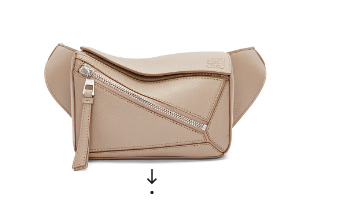 Loewe mini Classic Leather Puzzle Fanny Pack 02948 Apricot