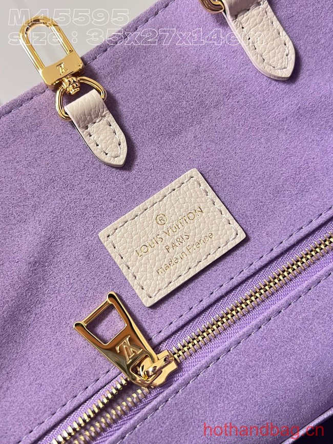 Louis Vuitton OnTheGo MM M45595 Beige&Light purple