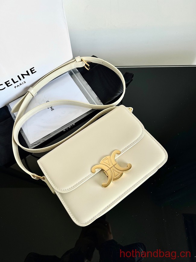 Celine CLASSIQUE TRIOMPHE BAG IN SHINY CALFSKIN 187363 NUDE