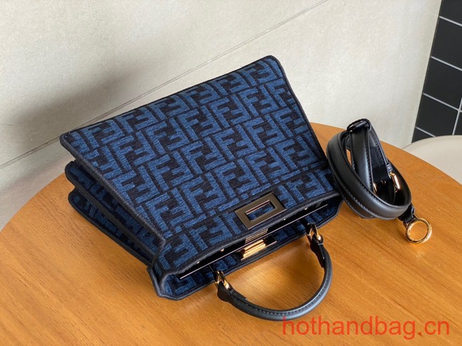 Fendi Peekaboo ISeeU Petite 8BN335 blue